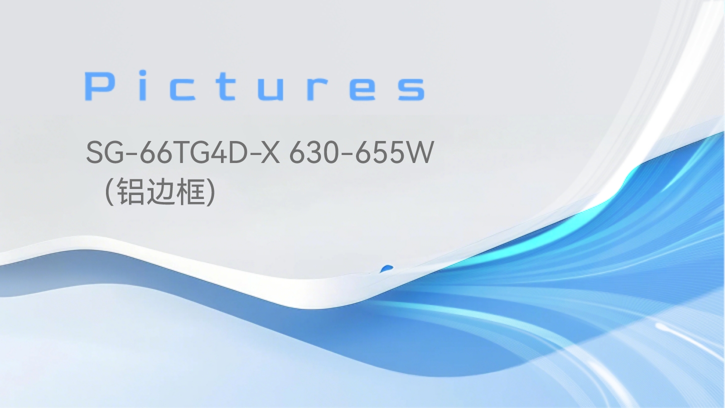 SG-66TG4D-X 630-655W（铝边框)