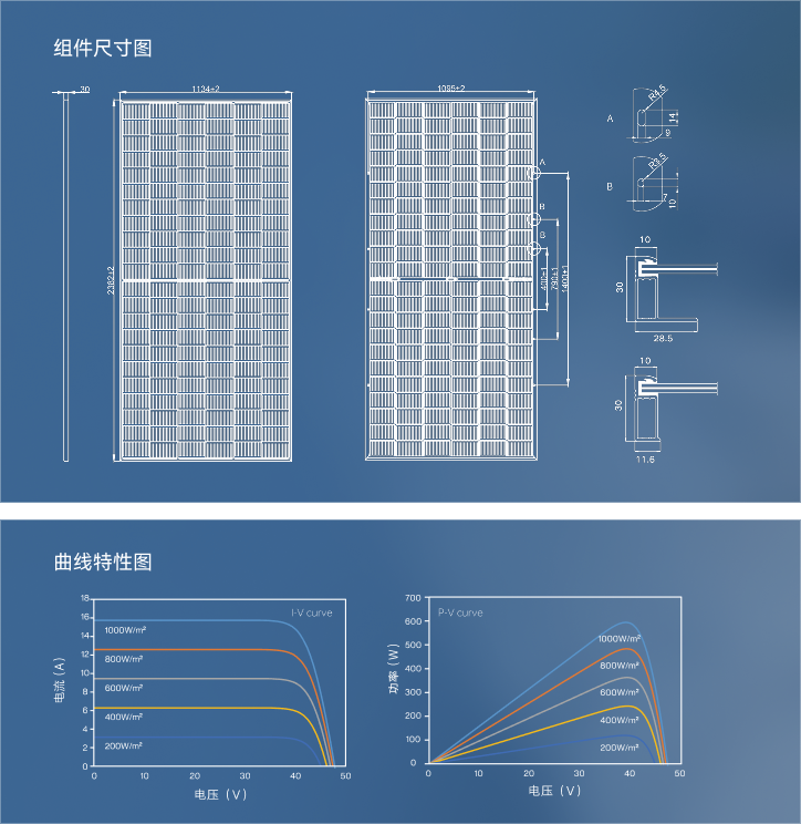 组件尺寸与曲线特性
